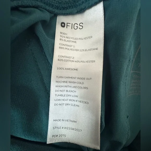Figs Teal Jogger Scrub Pants - Picture 4 of 4